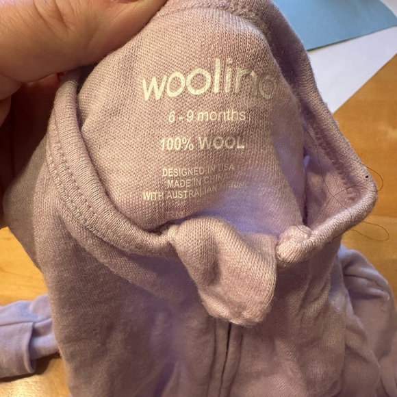 Baby Woolino Light Purple 6-9 Months Footie - Picture 4 of 6
